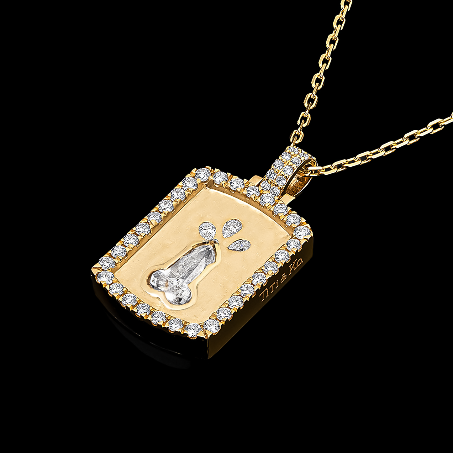 The Ball-er Money Shot Dog Tag