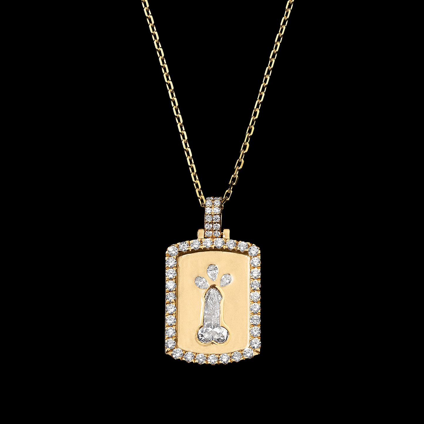 The Ball-er Money Shot Dog Tag